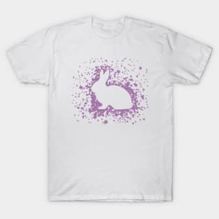 Purple Bunny Silhouette T-Shirt